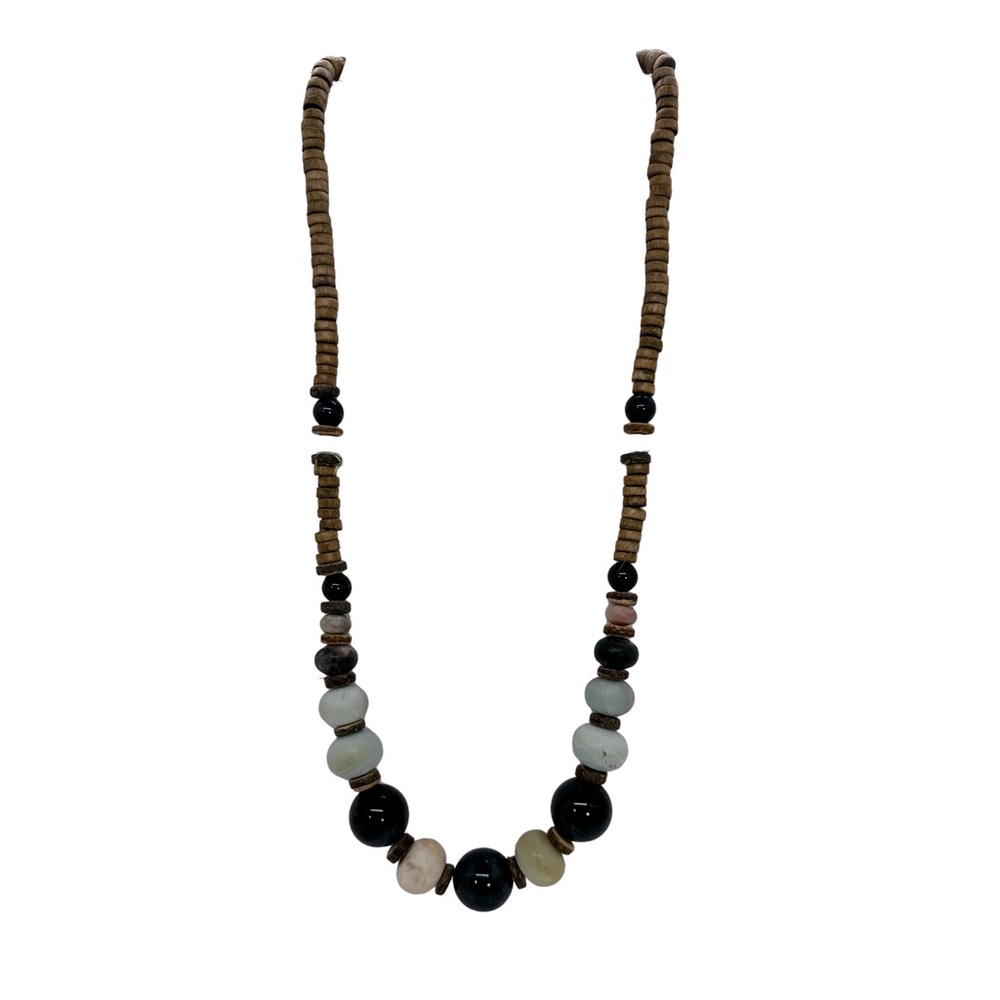 Handmade, one of a kind Chicago artist 
Amaronite, Hawk eye 14 inches long